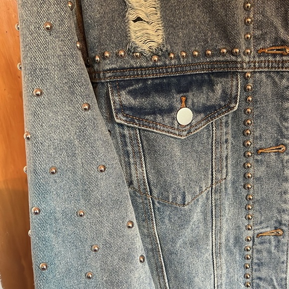 Studded Jean Jacket - Picture 2 of 6